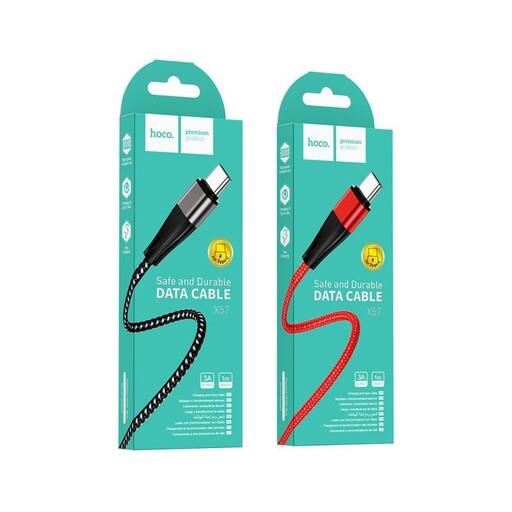کابل تبدیل USB به Type-C هوکو مدل X57 طول 1 متر (گارانتی تا پایان اسفند 1402)